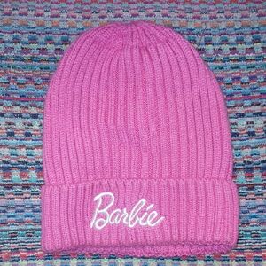 Barbie Pink Knit Beanie